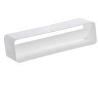 220x55mm Duct Connector with Non-Return Damper Flap - Straight Joint - Rectangular Flat PVC Ducting