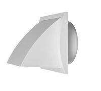 Duct Cowl 190mm x 190mm with 125mm / 5'' Flange and Gravity Flap Vent Cover