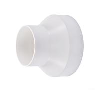 Duct Fan Adapter, Range Hood Exhaust Pipe Reducer Plastic Conversion Joint 125Mm to 110Mm Diameter White, Enhanced Air Circulation