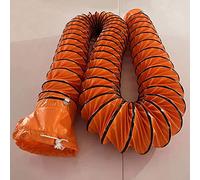 Duct Hose Exhaust Flexible Retractable PVC Ventilation Air Hose 8/12/16/20/24inch × L 16,5ft 33ft Lightweight And Durable Hose With D-ring For Construction Sites, Industry, Agriculture (Siz