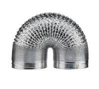Duct Hose Extension Kit 80/100/120/150/200 Mm Encrypted Aluminum Foil Ventilation Pipe Scalable Smoke Tube Kitchen Outlet Bathroom Exhaust Fan Hose for Ac(80mm)