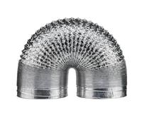Duct Hose Extension Kit 80/100/120/150/200 Mm Encrypted Aluminum Foil Ventilation Pipe Scalable Smoke Tube Kitchen Outlet Bathroom Exhaust Fan Hose for Ac(100mm)