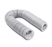 Duct Hose Extension Kit 80mm/100mm/110mm/130mm/150mm Portable Air Conditioner Exhaust Vent Pipe Flexible Air Conditioner Exhaust Pipe Vent Hose Outlet for Ac(Dia.110MM-6M-White)