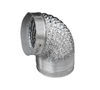 Duct Hose Extension Kit Aluminum Foil Tube Flexible Ventilation Hose Pipe Air Vent System for Kitchen Toilet Hydroponics Extractor Fan Duct for Ac(Dia.100mm,Length 6M)
