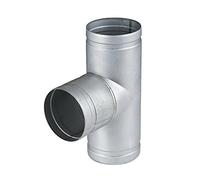 Duct Pipe T Piece Connector Metal Tee Joint - Aluminium Ventilation Tube Hose. (100mm)