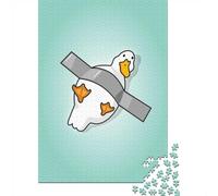 Duct Taped Duck Cartoon Illustration 1000 Piece Jigsaw Puzzle, 52x38cm/1000pcs, for Adults, Screen-Free Activity, Focused Puzzle Time And Quiet Weekends