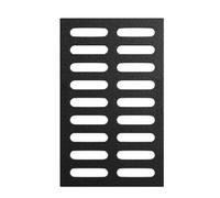 Ductile Cast Iron Square Manhole Cover Heavy Duty Black Access Lid for Driveways Patios and Quick Drainage (50x38cm 20x15in)