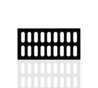 Ductile Iron Manhole Cover Heavy-Duty Grate for Outdoor Drainage Load Capacity 12.5 Tons/27500 LB Ideal for Roads & Yards (25x50cm/9.8x19.6in)