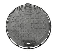 Ductile Iron Manhole Covers,Round,Anti-Settlement,six-Way Opening,Heavy-Duty,Durable,Odor-Proof,Suitable for Sewage,Gardens,Septic Tanks(40x50cm/15.7x19.7in)