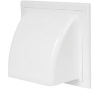 Ducting Cowled Gravity Flap 150mm / 6" Outlet Cowl Air Vent Grille with Non Return Valve / Backdraft Shutter KO150-30