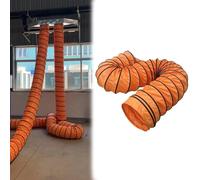 Ducting Hose, 8 10 12 14 16 18 20 22 24 26 28 30 32 36 Inch PVC Flexible Duct Hosing with Adjustable Rope & D-Shaped Rings for Utility Blower Exhaust Fan, Easy Storage(750mm/30inch,L 10m(33ft))