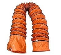 Ducting Hose,Heavy Duty Industrial Portable Ventilator Extractor Hose | With Adjustable Rope And D-Shaped Rings,Flame Retardant,for Ventilator Utility Blower Fan(3m/9.8ft,Inner Dia-50cm/20in)