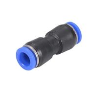 Ducting Pipe Connector Pneumatic Fittings Fitting Plastic Connector PU Air Water Hose Tube Push in Straight Gas Quick Connectors Adaptor(PU-10,50Pcs)