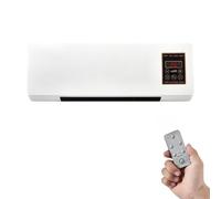 Ductless Air Conditioners - 3-in-1 Wall Mount Air Conditioner with Bladeless Fan & Remote, Ultra Quiet Cooling & Heating for Bedroom, Easy Install Split System, Ductless AC Unit for Home