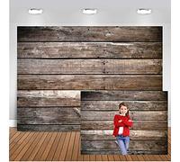 Dudaacvt 8x6ft Brown Wood Backdrop Photography Backdrop Wood Floor Wall Background Newborn Baby Photo Backgrounds for Photography Studio Home Decoration D339