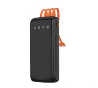 Dudao K6Pro Universal 10000mAh Power Bank with USB Cable, USB Type C - Black