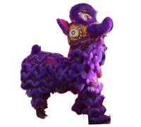 DUddTTW Art Lion Dance Props Double Show Lion Dance Mascot Costume Chinese New Year Dragon Dance Parade Lion Dance Happy Folk Holiday(Lila)