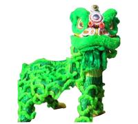 DUddTTW Art Lion Dance Props Double Show Lion Dance Mascot Costume Chinese New Year Dragon Dance Parade Lion Dance Happy Folk Holiday(Grn)