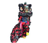 DUddTTW Art Lion Dance Props Double Show Lion Dance Mascot Costume Chinese New Year Dragon Dance Parade Lion Dance Happy Folk Holiday(Nero)