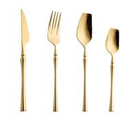 DUddTTW Flatware Set Flatware Set Stainless Steel Dinner Forks 2/3/4 Pcs Knife Fork Spoon Kitchen Table Spoons Mirror Polished Tableware Set Safer
