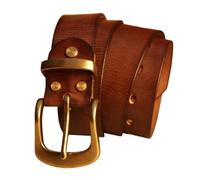 DUddTTW Vintage Belt Cowhide Belts Thicken Full Grain Leather Men's Belts Solid Brass Buckle Belt Men For All Occasions Mens Belt
