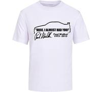 Dude, I Almost Had You Paul Walker 1973-2013 White T-Shirt Unisex Graphic Mens Printed Tee(Medium)