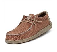 Dude Men's Wally SoxMoc Toe Shoes | Breathable elastic upper with sock fit, super lightweight and easy to clean design for everyday wear