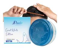 Dude Pomade - Strong Hold Hair Pomade for Men - Natural Gel to Style your Hair - Water-based & Lightly Scented - for All Hair Types - 4 oz