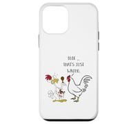 Dude That's Just Wrong! Funny Chicken Eating Fried Fast Food Case for iPhone 12 mini
