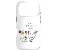 Dude That's Just Wrong! Funny Chicken Eating Fried Fast Food Case for iPhone 17 Pro