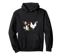 Dude That's Just Wrong! Funny Chicken Eating Fried Fast Food Pullover Hoodie