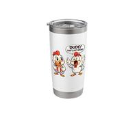 Dude That's Just Wrong Funny Fried Chicken Stainless Steel Insulated Tumbler