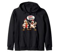 Dude That's Just Wrong Funny Fried Chicken Zip Hoodie