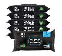 Dude Wipes Flushable Wet Wipes Dispenser (3 Packs 48 Wipes), Unscented Wet Wipes with Vitamin-E & Aloe for at-Home Use, Septic and Sewer Safe (6 Packs)