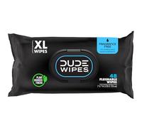 Dude Wipes Flushable Wipes, Unscented & Naturally Soothing, Dispenser Pack (48 ct)