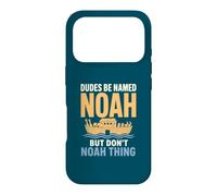Dudes Be Named Noah Funny Name Pun of Biblical Proportions Case for iPhone 17 Pro