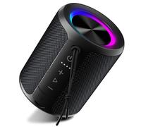 DUDGSIS Portable Bluetooth Speaker, Wireless Speakers With Led Light, Louder Volume & Enhanced Bass, IPX7 Waterproof, 15H Playtime, Durable Loud Outdoor Speaker for Travel, Sport