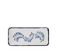 Dudson Harvest Mediterranean Blue Organic Coupe Rectangular Platter 13.75 x 6.25" (1 x 6)