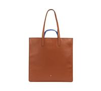 DUDU Extra Large Leather Tote Bag for Women, Multicolour Shoulder Handbag, Double Handles, Minimalist Slim Design Cinnamon