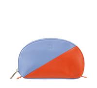 DUDU Genuine Leather Makeup Bag Cosmetic Pouch Travel Organizer Toiletry Clutch