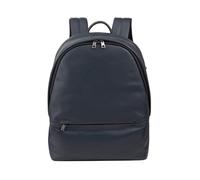 DUDU Leather Backpack for Men and Women Laptop Bag 15L - Elegant Travel and Work Backpack with Padded Laptop Compartment (up to 13 inches), Adjustable Shoulder Straps and Compact Design Navy