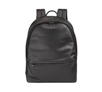 DUDU Leather Backpack for Men and Women Laptop Bag 15L - Elegant Travel and Work Backpack with Padded Laptop Compartment (up to 13 inches), Adjustable Shoulder Straps and Compact Design Black