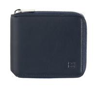 DUDU Leather Men Zipped Wallet RFID Blocking, Bifold Men's Zipper Wallet Small w