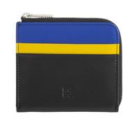 DUDU Leather Zipper Wallet for Men, Small Compact Womens Zip Around Purse Multic