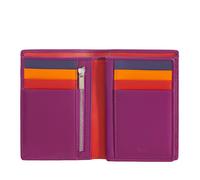 DUDU Man's multi-colour leather folding model RFID wallet with zip