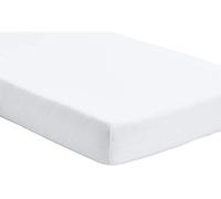 Dudu N Girlie 100 Percent Cotton Jersey Cot Fitted Sheet, 60 cm x 120 cm, White