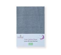 DUDU N GIRLIE Baby Blanket for Newborn | Warm & Cosy Cellular Baby Blanket | 100% Extra Soft Breathable Cotton, Pram/Travel/Moses Basket (90 x 70 cm) Grey.