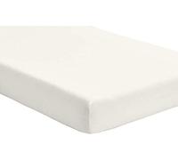 Dudu N Girlie - Cot Bed Fitted Sheets 140 x 70 Cotton Jersey - Hypoallergenic Toddler Bed Sheet Fully Elasticated Skirt Breathable Easy Care - Junior Bed sheets(Single Pack, Cream)