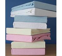 Dudu N Girlie - Cot Bed Sheets 140 x 70 Fitted - Jersey Cotton Hypoallergenic Cot Bed Bedding Fully Elasticated Skirt Breathable Easy Care - (Pack of 2, Star Grey)