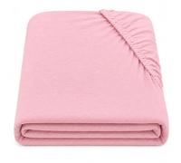 Dudu N Girlie Cotton Cot Bed Fitted Sheet, Toddler Bedding, Pink, 1 Pack | 140x70cm Fit, Fully Elasticated, Fits up to 15cm Deep, Breathable